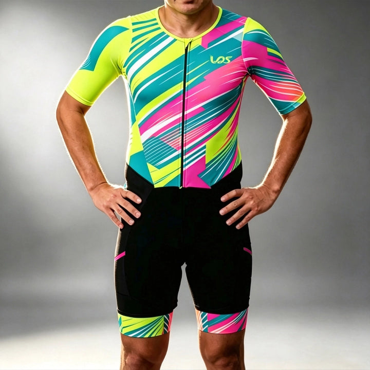 Neon Pink Luminous Trisuit