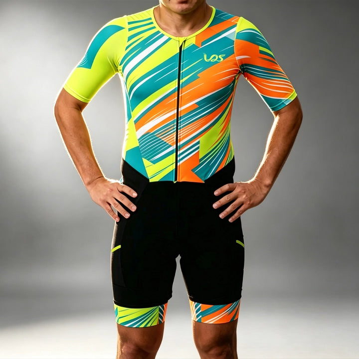 Neon Yellow Luminous Trisuit