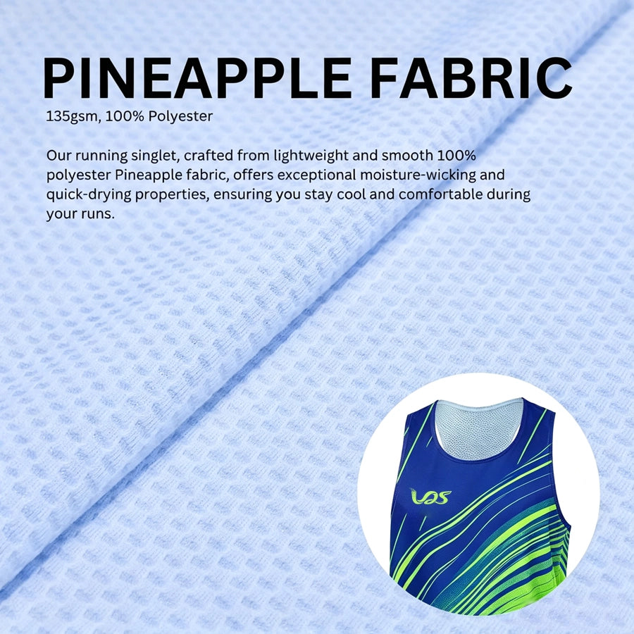BlazeStripe Neon Running Singlet