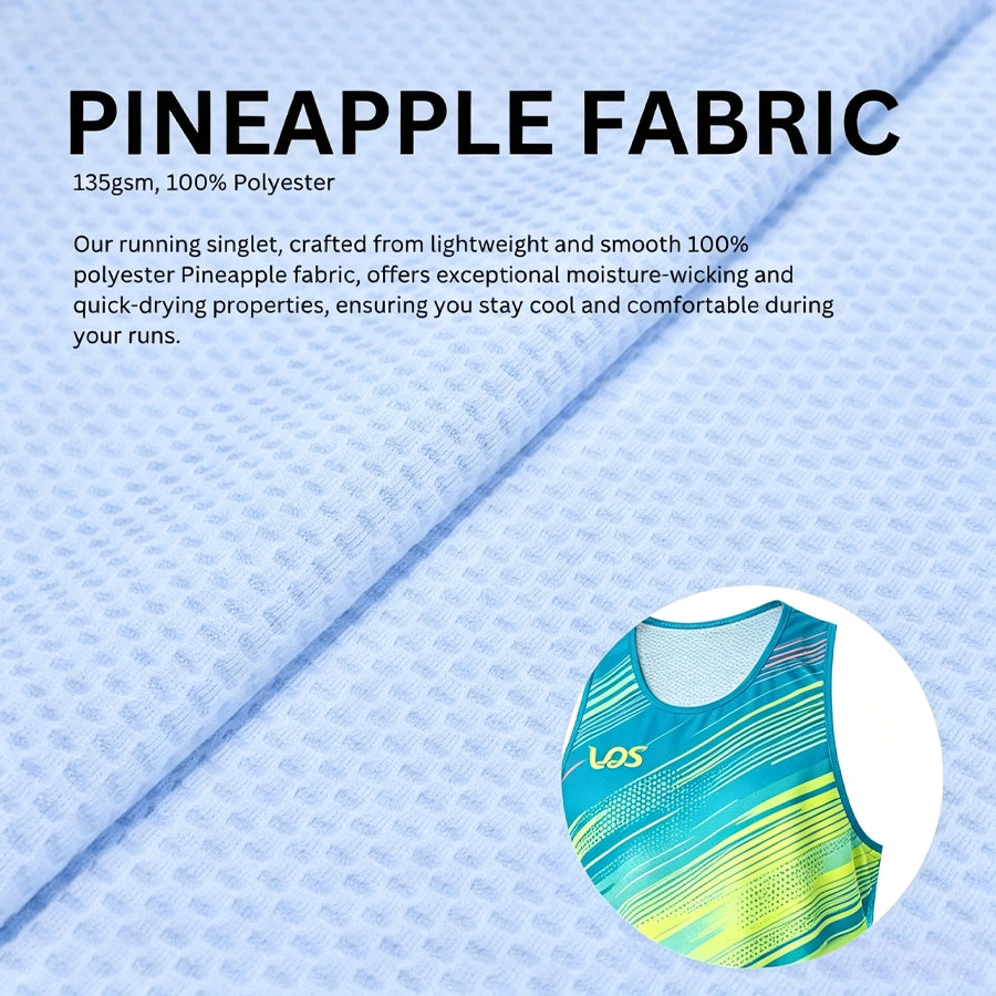 Blushwave Neon Running Singlet