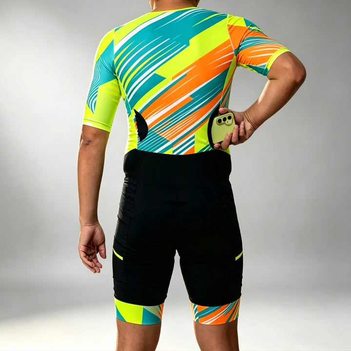 Neon Yellow Luminous Trisuit