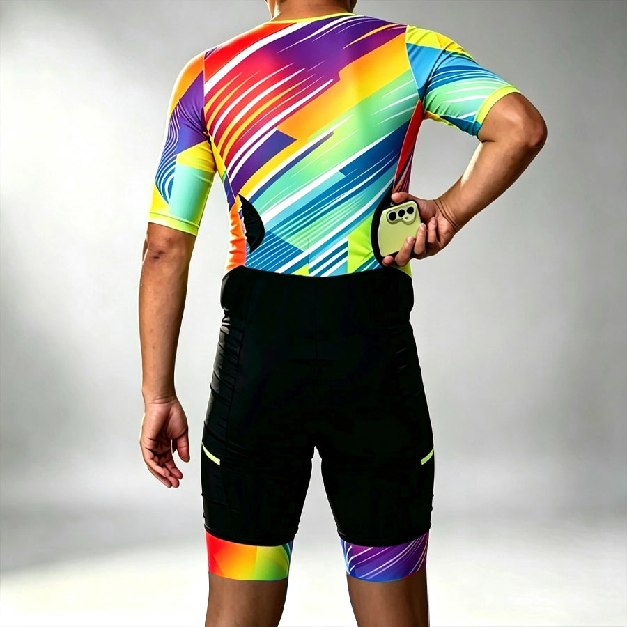 Neon Orange Luminous Trisuit