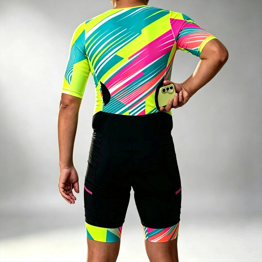 Neon Pink Luminous Trisuit