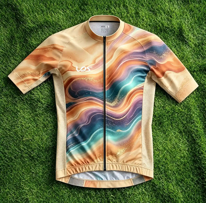 Beige Hybrid Cycling Jersey