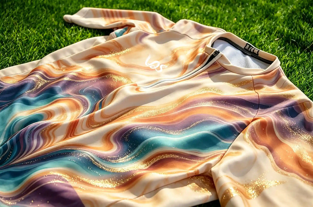 Beige Hybrid Cycling Jersey