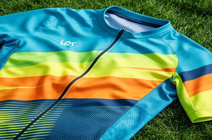 Fountain Blue Hybrid Cycling Jersey