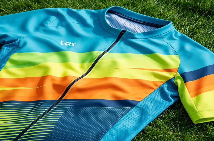 Fountain Blue Hybrid Cycling Jersey