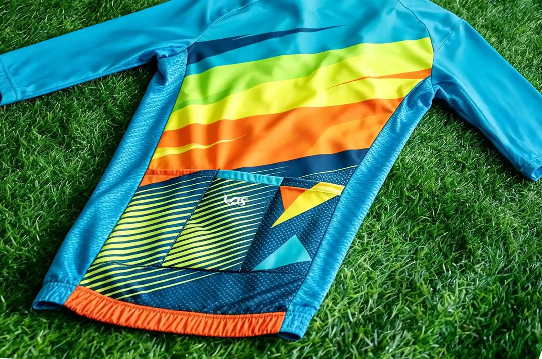 Fountain Blue Hybrid Cycling Jersey