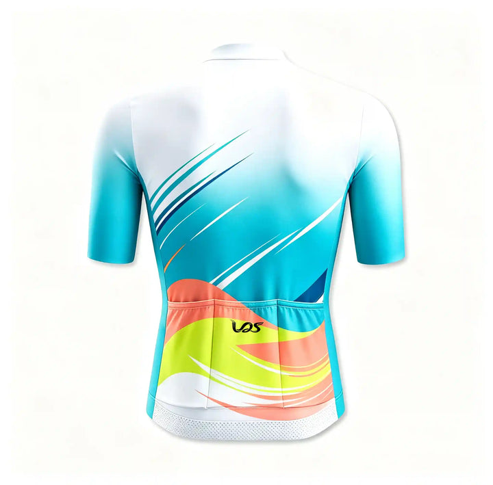Diamond Pattern Hybrid Cycling Jersey