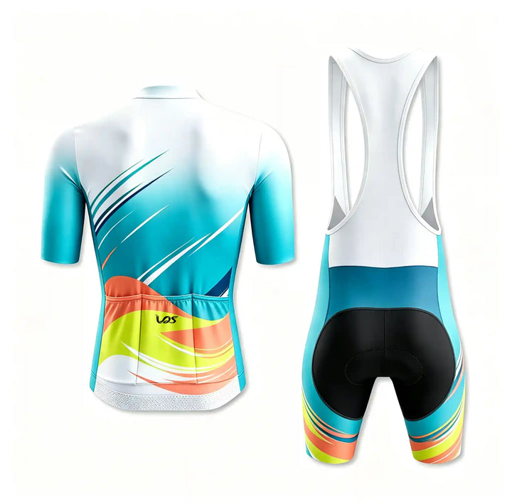Diamond Pattern Hybrid Cycling Jersey