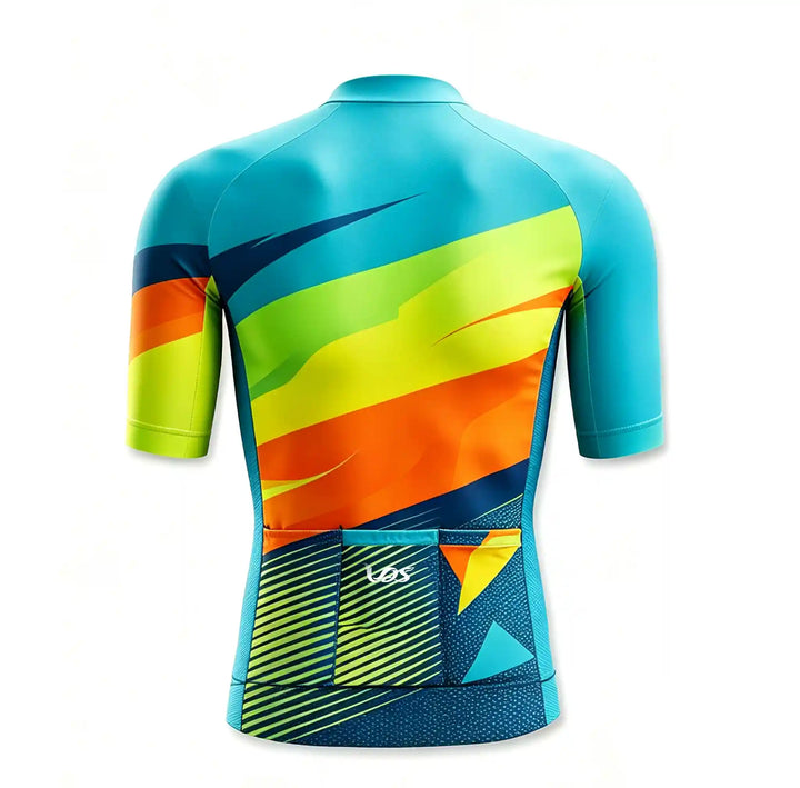 Fountain Blue Hybrid Cycling Jersey