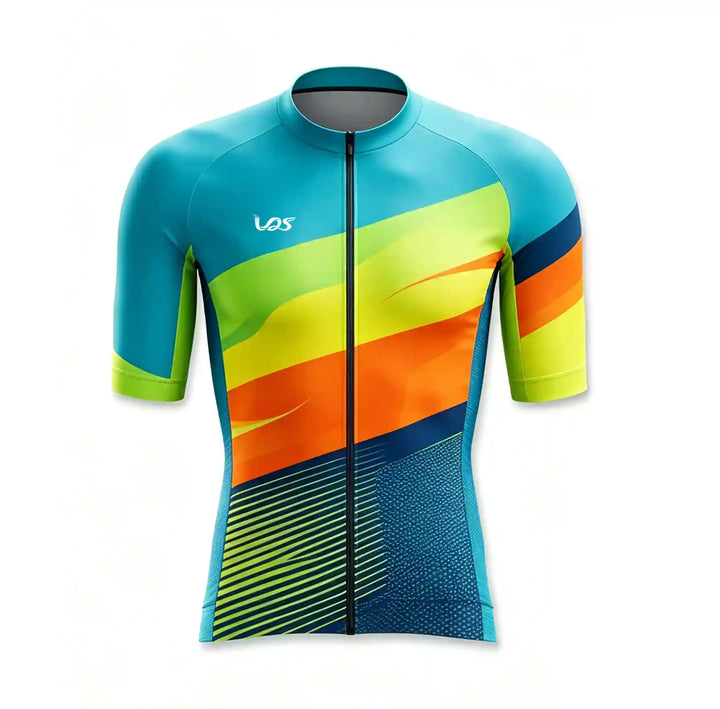 Fountain Blue Hybrid Cycling Jersey