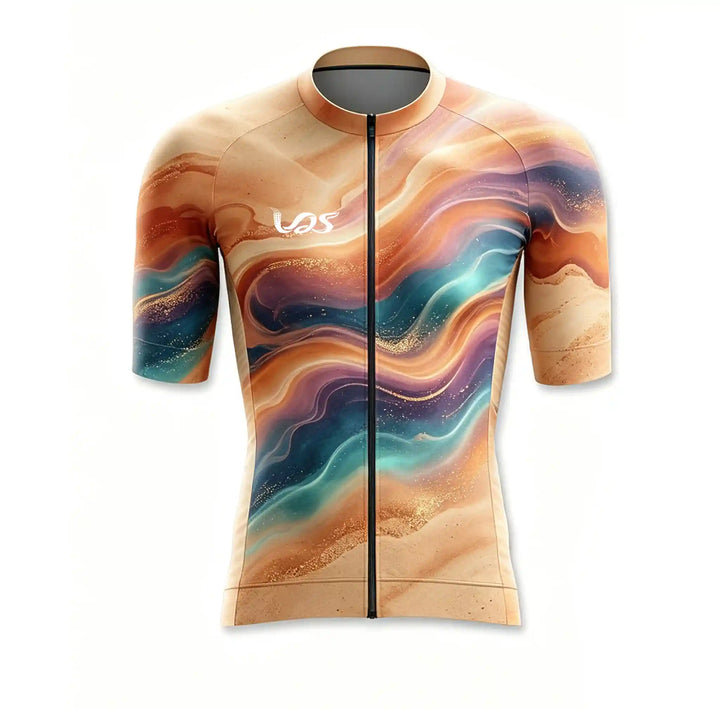 Beige Hybrid Cycling Jersey