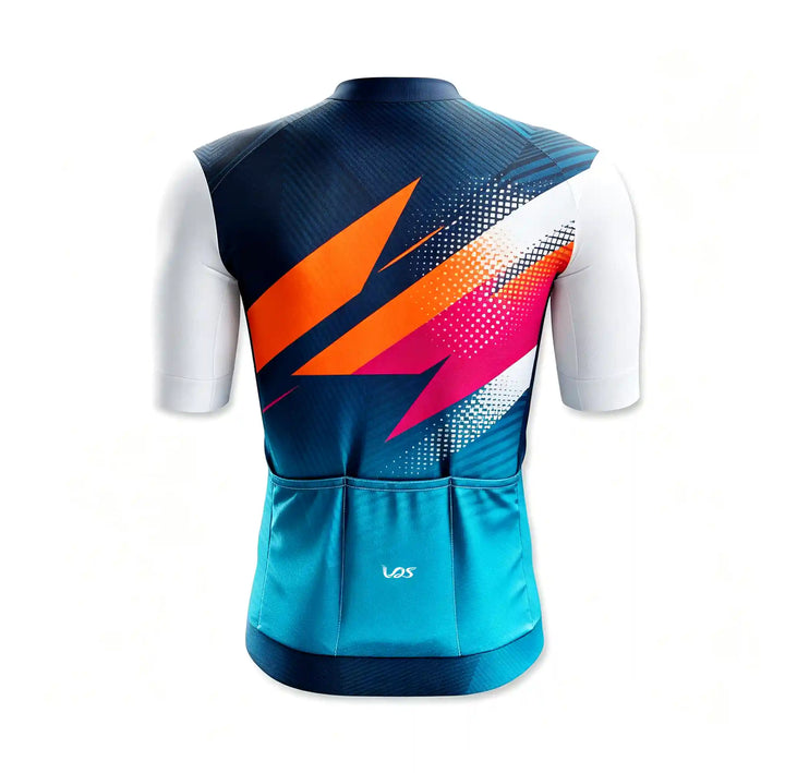 Navy Seamless Cycling Jersey