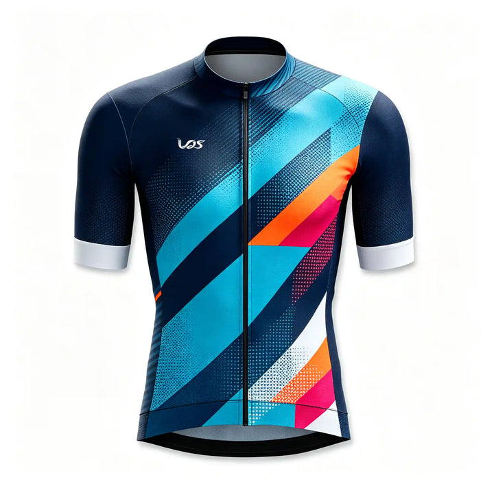 Navy Seamless Cycling Jersey