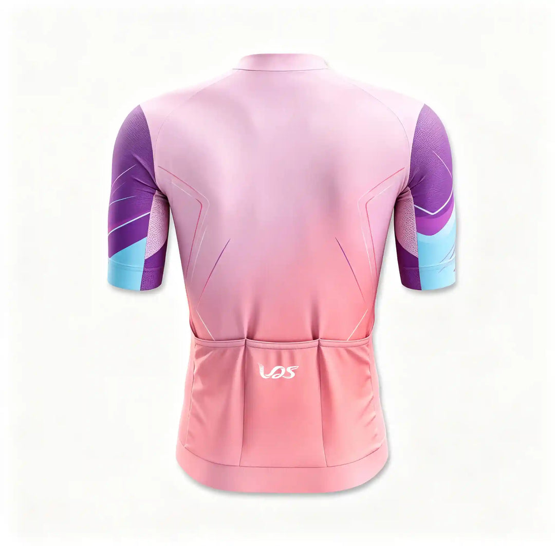 Blushing Pink Seamless Cycling Jersey