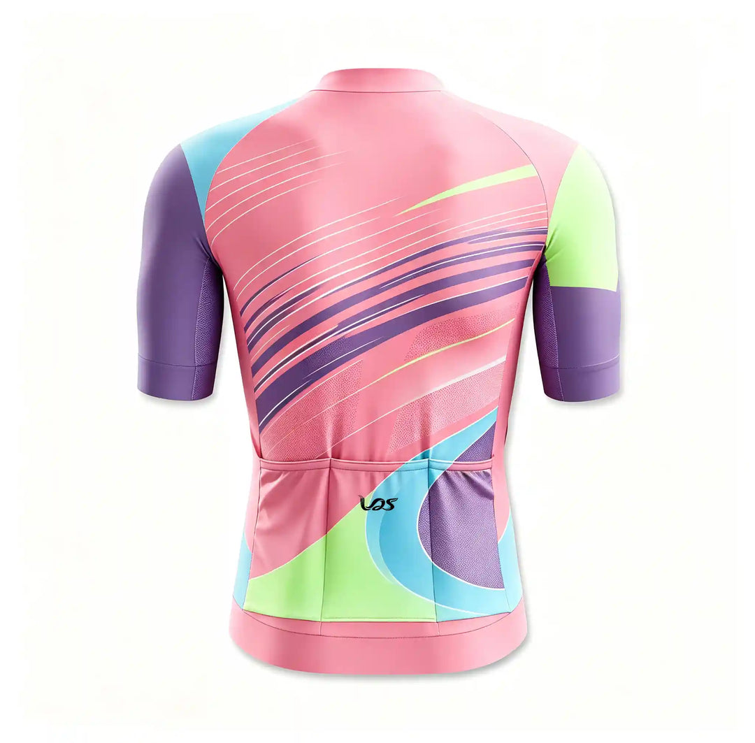 Flamingo Pink Seamless Cycling Jersey