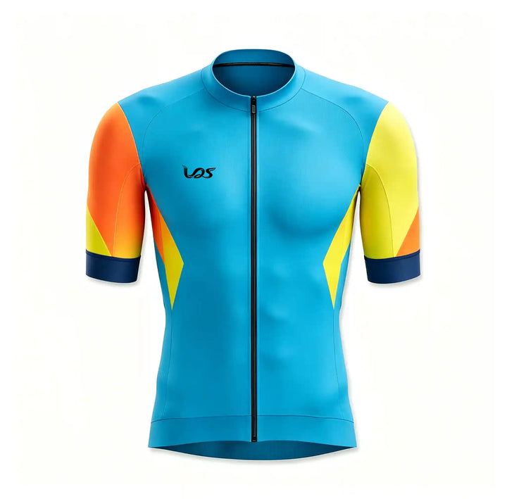 Tropical Blue Seamless Cycling Jersey