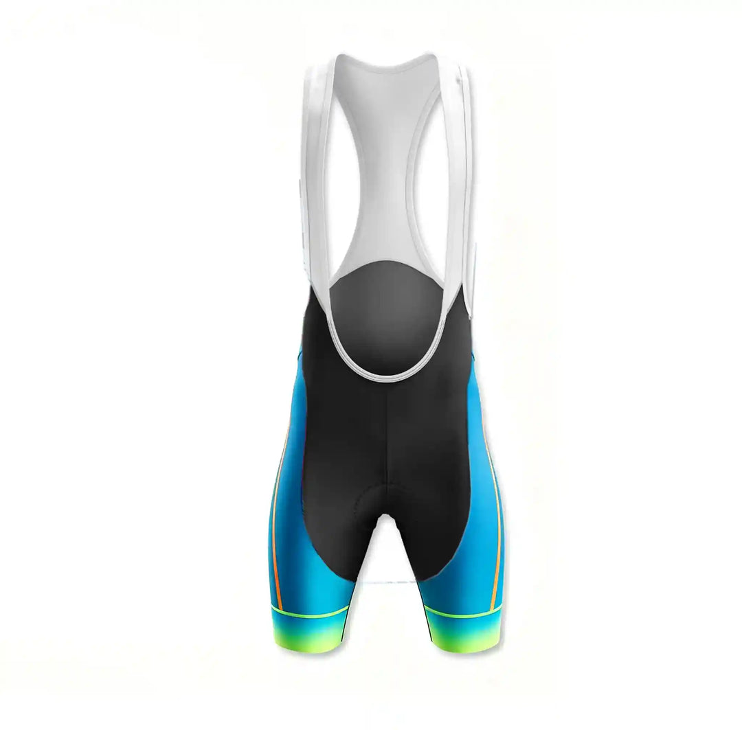 Cyan Opaque Seamless Cycling Jersey